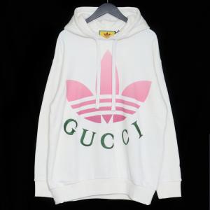 未使用 GUCCI × ADIDAS Cotton Jersey Zip Jacket Sサイズ ブラウン
