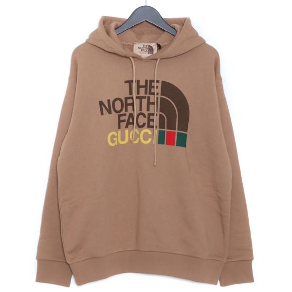 GUCCI × THE NORTH FACE COTTON HOODIE XSサイズ ブラウン 61...