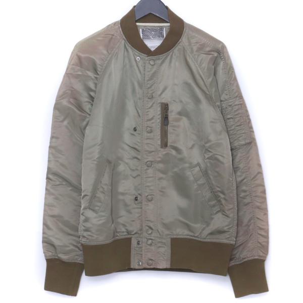 NONNATIVE スナップフライトジャケット サイズ2 カーキ ノンネイティブ ma-1 jack...