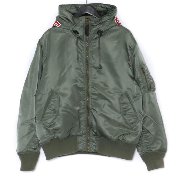 SUPREME Hooded MA-1 Mサイズ カーキ シュプリーム ミリタリージャケット フライ...