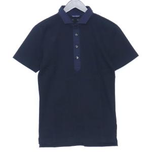 JUNHASHIMOTO 鹿の子 ポロシャツ サイズ2 ネイビー 1101910032 ジュンハシモト Polo Shirt｜graiz