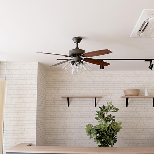 シーリングファン ライト シーリングライト 4灯 LED電球 対応 リモコン 付き 天井照明 おしゃ...