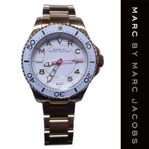 新品 MARC BY MARC JACOBS WRIST WATCH マーク バイ マーク ジェイコブス 腕時計 リストウォッチ アナログ ホワイト ゴールド 正規品 (A1717-MJG0001)｜gramercy