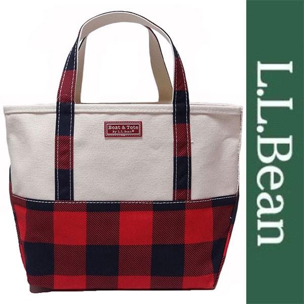 新品 LLBean TOTE BAG エルエルビーン トートバッグ キャンバス ホワイト レッド チ...