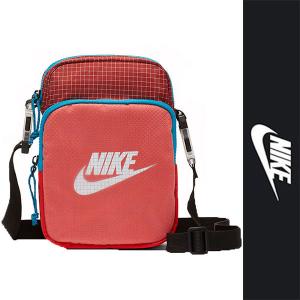 新品 NIKE SHOULDER BAG ナイキ ヘリテージ バッグ ショルダーバッグ レッド チェック ボディバッグ スウッシュ メンズ レディース NSW 4L 正規品