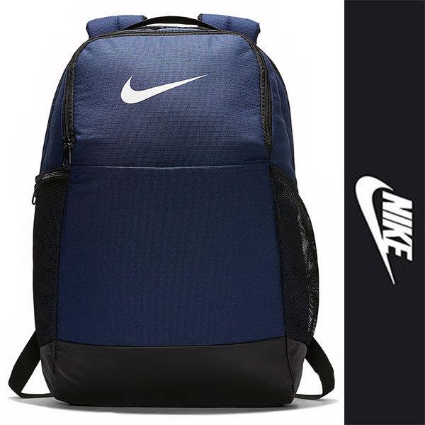 新品 NIKE BACK PACK ナイキ バックパック ネイビー ブラック スウッシュ メッシュ ...