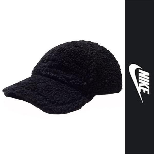 新品 NIKE FLEECE CAP ナイキ フリース キャップ ブラック スウッシュ 帽子 スポー...