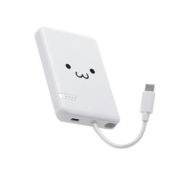 エレコム モバイルバッテリー DE-C62-5000WF 軽量 小型 大容量 日本製 タイプＣ アン...