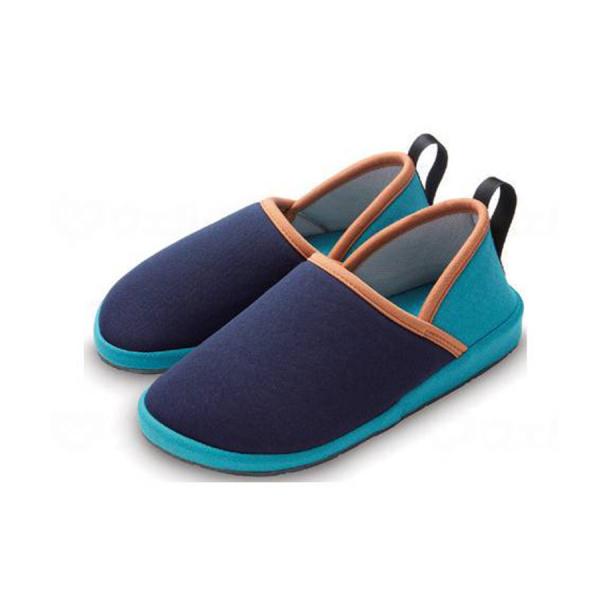 Rakudesu室内用サポートシューズ/ネイビー/M