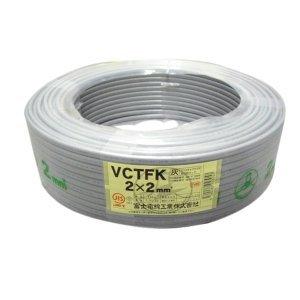 富士電線 VCTFK 2sq 灰 1巻 10巻