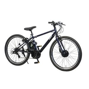 【100%完成納品】PELTECH(ペルテック) TDA-712L 電動アシストクロスeバイク 27.5インチ 外装7段 (8AHバッテリー, ネイビー)