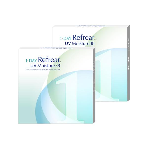 【2箱】ワンデーリフレアuvモイスチャー38(30枚)1day refrear コンタクト 潤い成分...