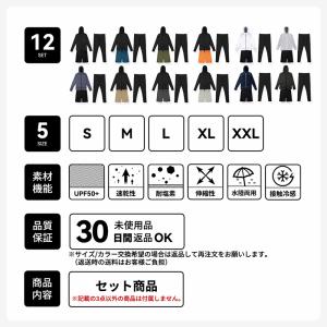 水着 メンズ ラッシュガード 上下セット 上下...の詳細画像2