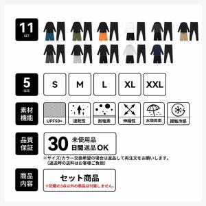 水着 メンズ ラッシュガード 上下セット 上下...の詳細画像2