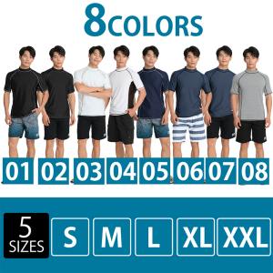 ラッシュガード メンズ 半袖 シャツ tシャツ...の詳細画像1