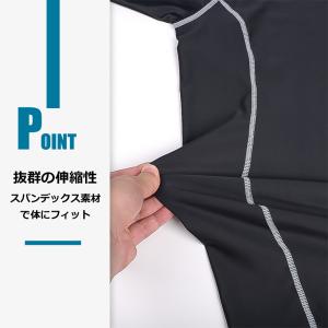 ラッシュガード メンズ 半袖 シャツ tシャツ...の詳細画像3