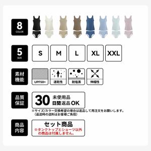 水着 レディース セパレート タンキニ uvカ...の詳細画像2