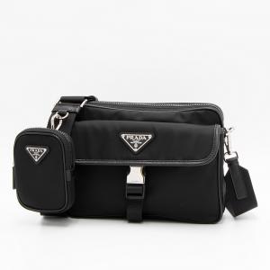 プラダ PRADA ショルダーバッグ Re-Nylon ブラック 2VH133 2DMH F0002 XMP TESSUTO+SAFFIANO NERO｜grande-tokyo