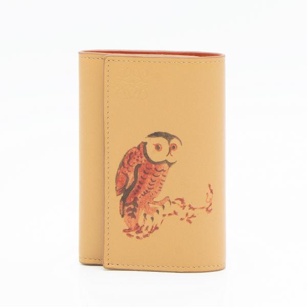 【ハッピープライス】ロエベ LOEWE 3つ折り財布 デューン OWL SMALL VERTICAL...