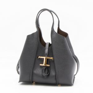 トッズ TOD'S トートバッグ ミニ ブラック T TIMELESS T タイムレス XBWTSBA9100Q8E B999 BLACK