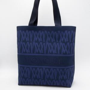 【2024年春夏新作】モンクレール MONCLER トートバッグ ブルーKNIT TOTE BAG ...