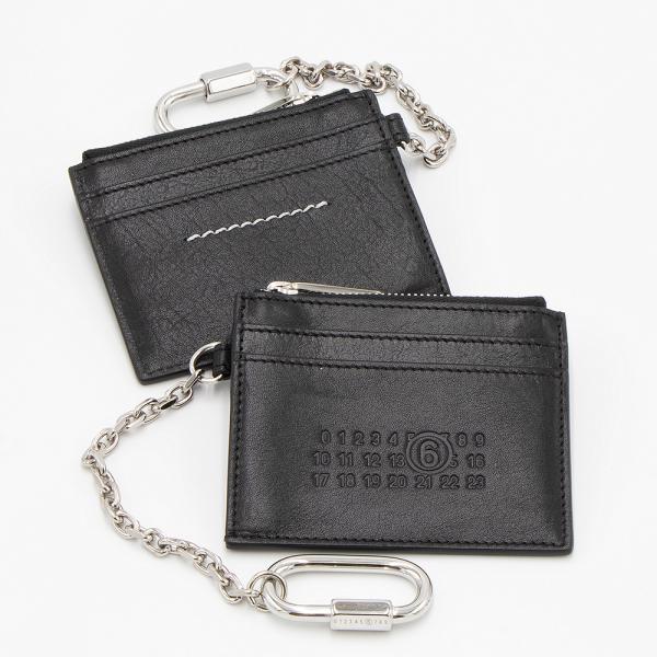 エムエムシックスメゾンマルジェラ  キーカードホルダー キーリング ブラック  UTILITY KE...