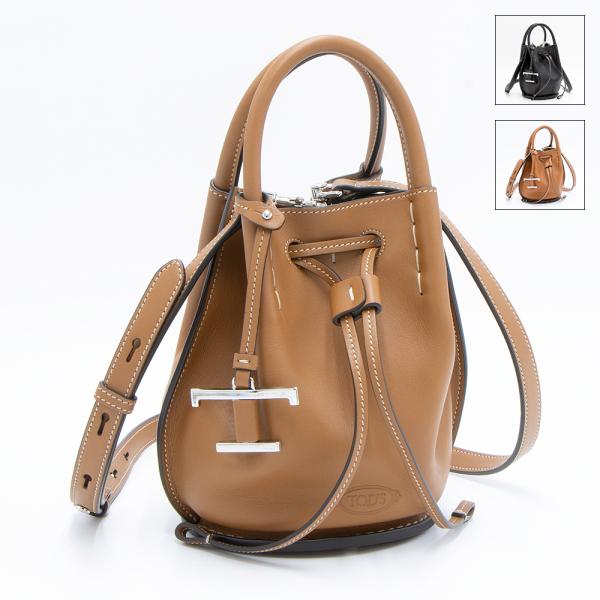 【10%OFFクーポン有り】トッズ TOD'S レザーバケットバッグミニ XBWBUZK0100UP...