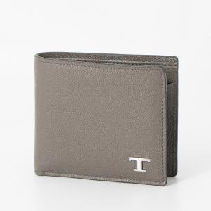 トッズ TOD'S 2つ折り財布(小銭入れ付き) グレー XAMTSYBB300UGA B413