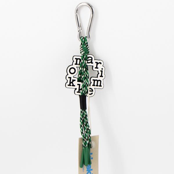マリメッコ marimekko キーチェーン グリーン/ホワイト Leijua Kioski key...