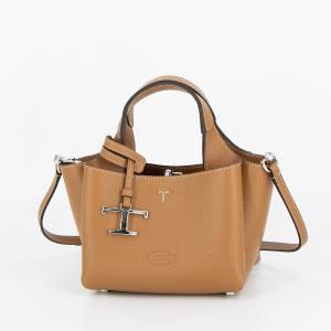 トッズ TOD'S トートバッグ(2WAY仕様) マイクロ Tタイムレス T TIMELESS XBWAPAFL000QRI S410 BROWN