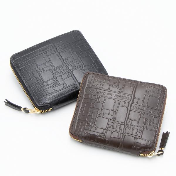 COMME des GARÇONS Comme des Garçons EMBOSSED LOGOTYPE 二つ折り財布 SA2100EL