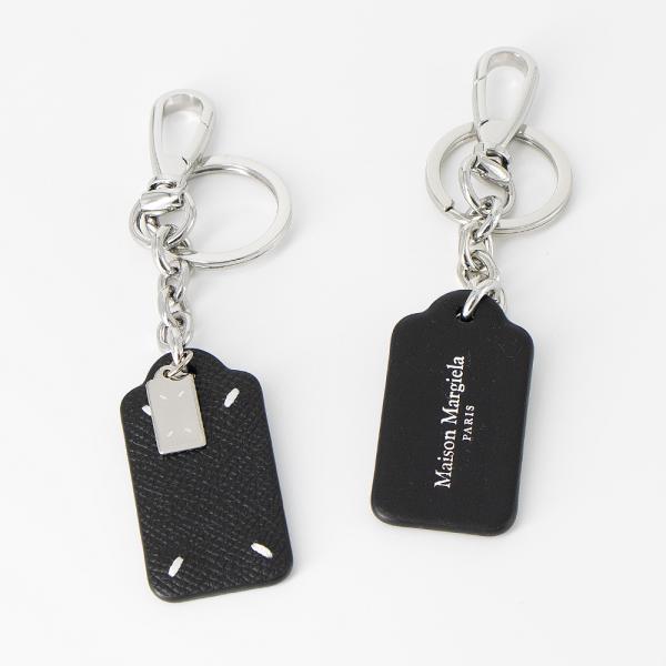 メゾンマルジェラ MAISON MARGIELA キーリング 4ステッチ ダブルタグ バッグチャーム...