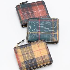 コムデギャルソン COMME des GARCONS ラウンドファスナー財布(小銭入れ) レンチキュラータータン LENTICULAR TARTAN SA7100LT