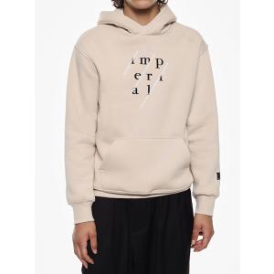 IMPERIAL （インペリアル） メンズ イタリア 新作 裏起毛 リーフステッチロゴ ボクシーフィ...