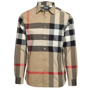 バーバリー BURBERRY カジュアルシャツ グレー メンズ 8065202