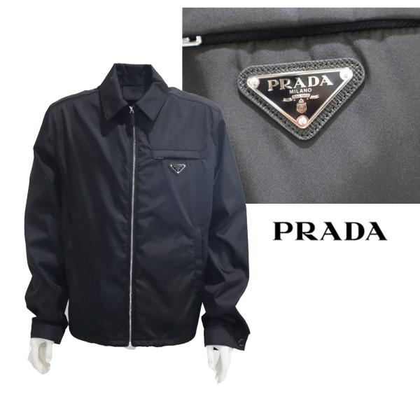 プラダ PRADA メンズ Re-Nylon ブルゾンジャケット アウター ナイロンジャケット ブラ...