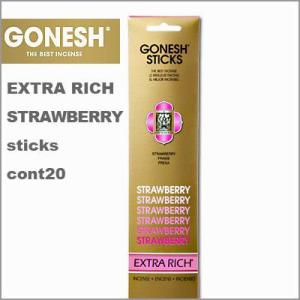 GONESH ガーネッシュ STRAWBERRY（ストロベリー） スティックインセンス（お香）｜grandgochi