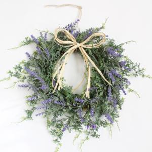 リース 花 ラベンダー 玄関ドア 造花 夏リース おしゃれ