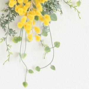 ミモザ ミニリース 壁掛け スワッグ おしゃれ...の詳細画像2