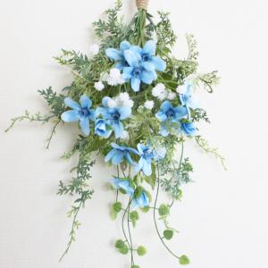 ブルースター ミニリース 壁掛け スワッグ お...の詳細画像2