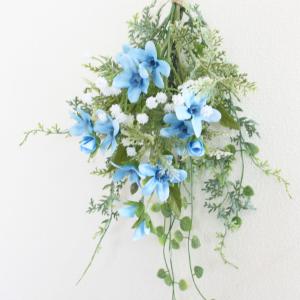 ブルースター ミニリース 壁掛け スワッグ お...の詳細画像3
