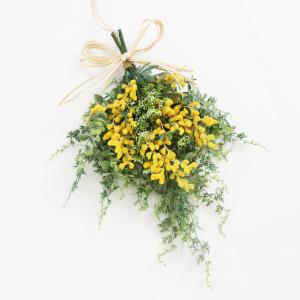 ミモザ リース スワッグリース 造花 アーティ...の詳細画像5