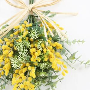 ミモザ リース スワッグリース リース 造花 ...の詳細画像2