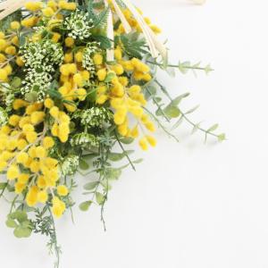 ミモザ リース スワッグリース リース 造花 ...の詳細画像4