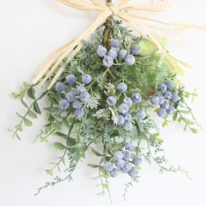 ベリー スワッグリース 造花 アーティフィシャ...の詳細画像2