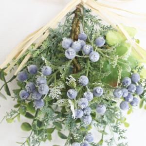 ベリー スワッグリース 造花 アーティフィシャ...の詳細画像5