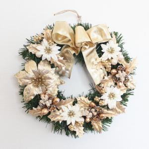 クリスマスリース 直径約23cm 送料無料 ア...の詳細画像1