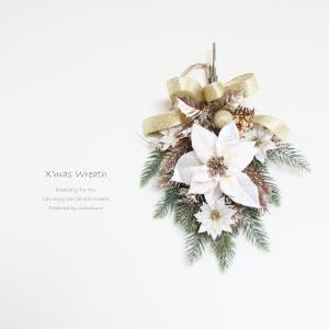 大きなポインセチア レッド系 クリスマスリース 送料無料 スワッグ