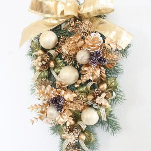 クリスマスリース 送料無料 スワッグリース ゴ...の詳細画像2