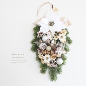 クリスマスリース 送料無料 スワッグリース X6069